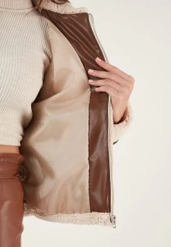 LELA Regular Fit - Winterjas - Ecru -LELA 59722cd53271432faa526bdca952614f