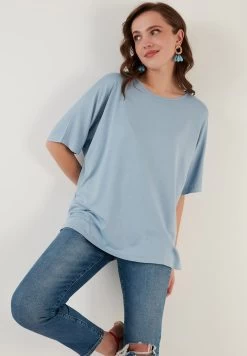 LELA Loose Fit - Blouse - Baby Blue -LELA 59bdac3ee5004775afa5957403270e15