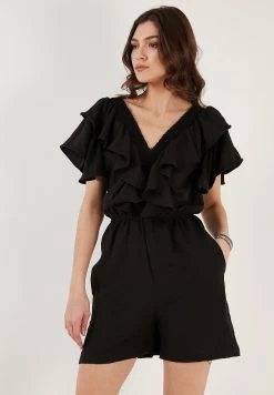 LELA Regular Fit - Jumpsuit - Black -LELA 5affbc85d4e94cd5b337430ace2fb941