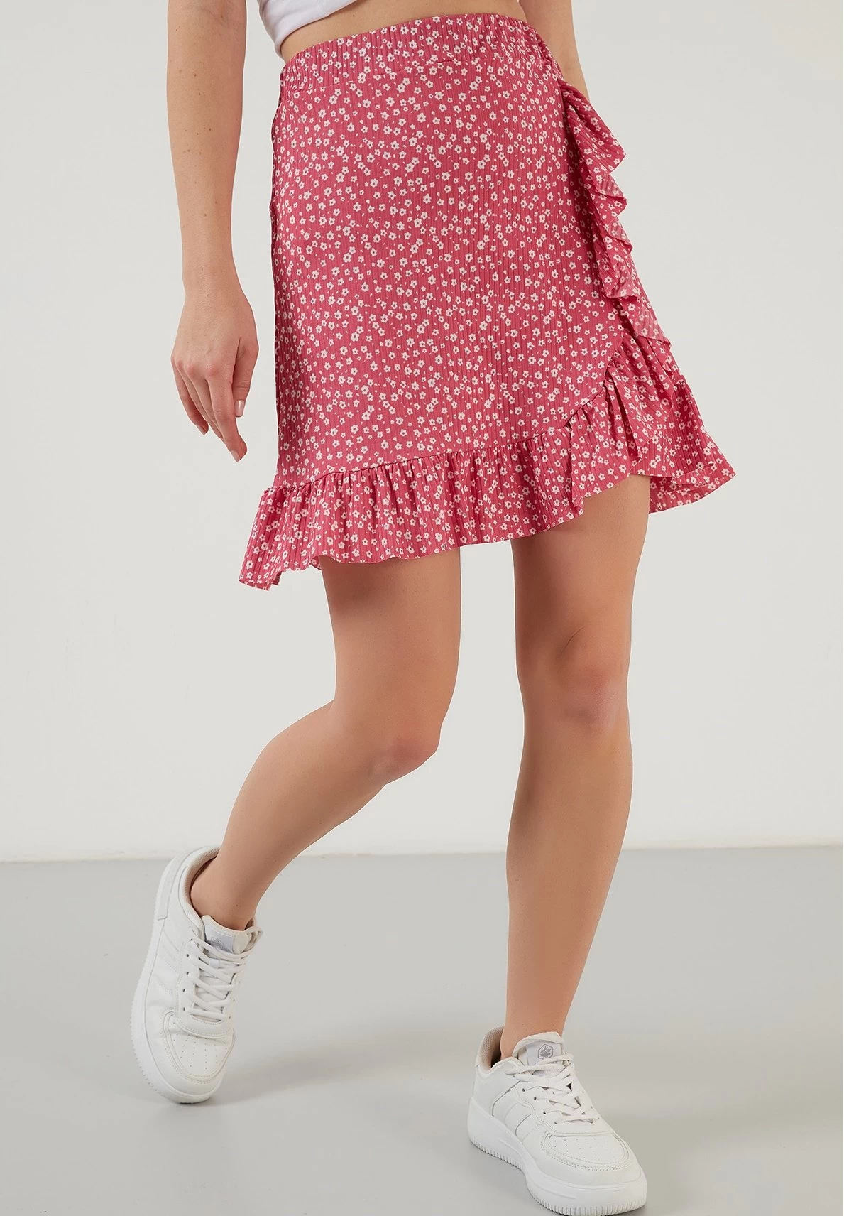 LELA High Waist - Wikkelrok - Fuchsia 5 LELA High Waist - Wikkelrok - Fuchsia - Afbeelding 5