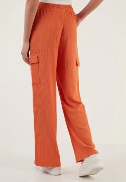 LELA Regular Fit - Cargobroek - Orange -LELA 5d50df73ebc8465cba7c03ee55812d13