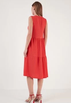 LELA Regular Fit - Jurk - Vermilion -LELA 61a6e5b26f8c41b4a4034ee9ed633d7e