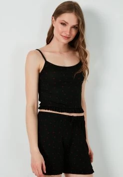 LELA Pyjama - Black-Red -LELA 61cb34cad0c042e7a65de27222c438bd