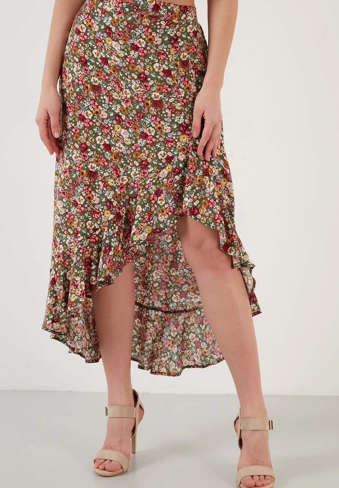 LELA Regular Fit - A-Lijn Rok - Green 1 LELA Regular Fit - A-Lijn Rok - Green