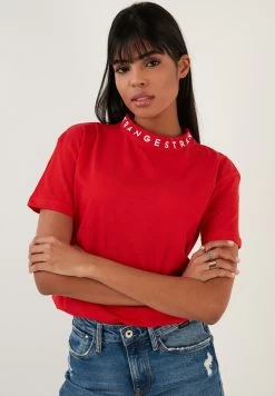 LELA Regular Fit - T-Shirt Print - Red -LELA 65cadba79922414b876cdb13af9dcc99