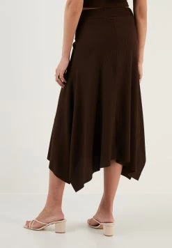 LELA A-Lijn Rok - Brown -LELA 66638836cbdc45c592b5e2a3c436fa58