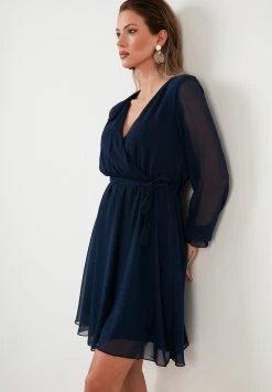 LELA Mini- Jurk - Navy Blue -LELA 672ae8e56c3e46e7a7f8dad2290e579b