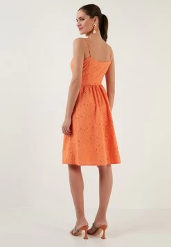 LELA Regular Fit - Jurk - Orange -LELA 678ec93509bf47239b1e84c5b333751b