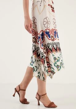 LELA Regular Fit - A-Lijn Rok - Bone White -LELA 68647f6abf644f8d9d6831e29407e8d6