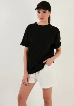 LELA Loose Fit - T-Shirt Basic - Black