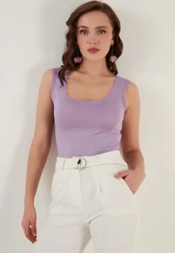 LELA Slim Fit - Top - Lilac -LELA 68baffdb87b14cf6b25ea5cb1ef3980e