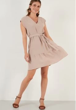 LELA Regular Fit - Jurk - Mink -LELA 68f6c242ebf74390a86fbfc3713c7ea3