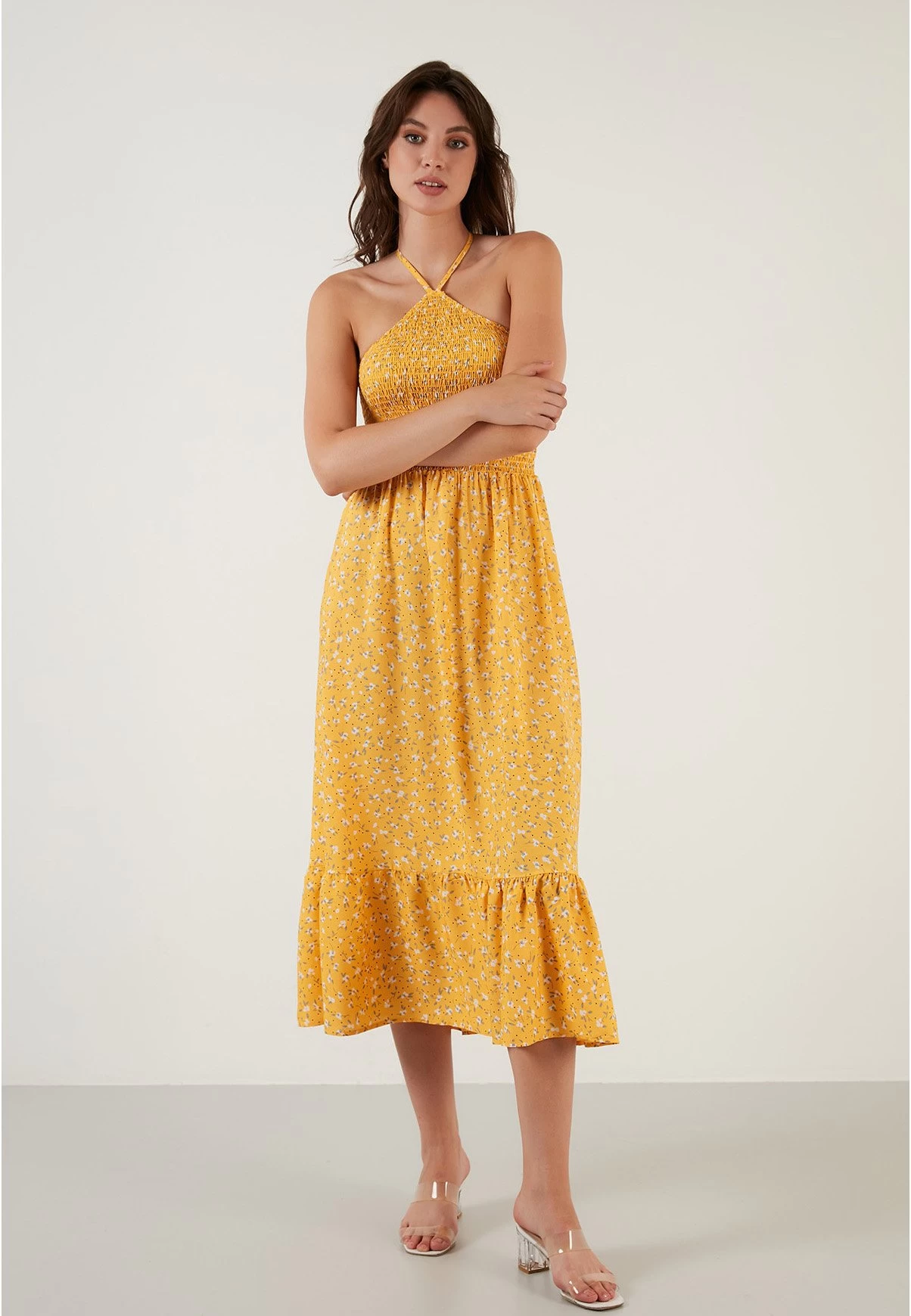 LELA Regular Fit - Jurk - Yellow 5 LELA Regular Fit - Jurk - Yellow - Afbeelding 5