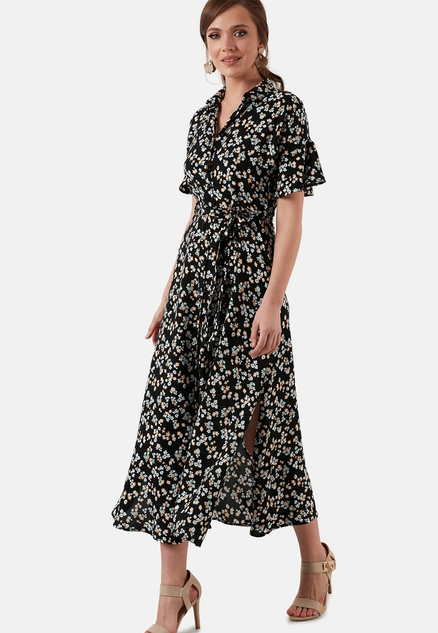 LELA Slim Fit - Blousejurk - Black 3 LELA Slim Fit - Blousejurk - Black - Afbeelding 3