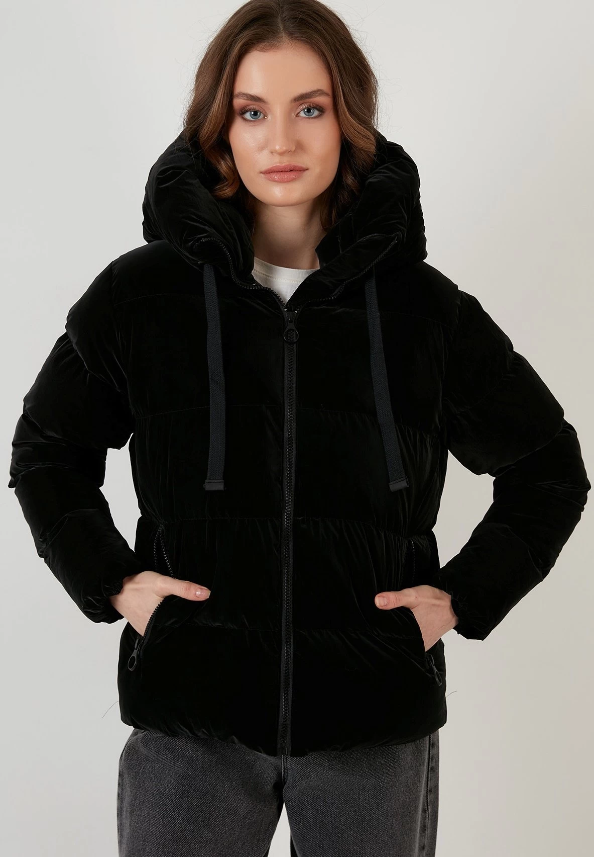 Lela Hooded Puffer Flame - Winterjas - Black 1 Lela Hooded Puffer Flame - Winterjas - Black
