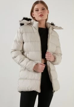LELA Winterjas - Stone Colored -LELA 71b66228f82a417a9cdd3813fbc1ffc0