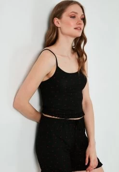 LELA Pyjama - Black-Red -LELA 72e4364767bb45bdbb252d7c816edade