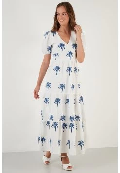 LELA Regular Fit - Maxi-Jurk - Ecru -LELA 73016ac37a2c4092a1ea98aa5bb02fe7