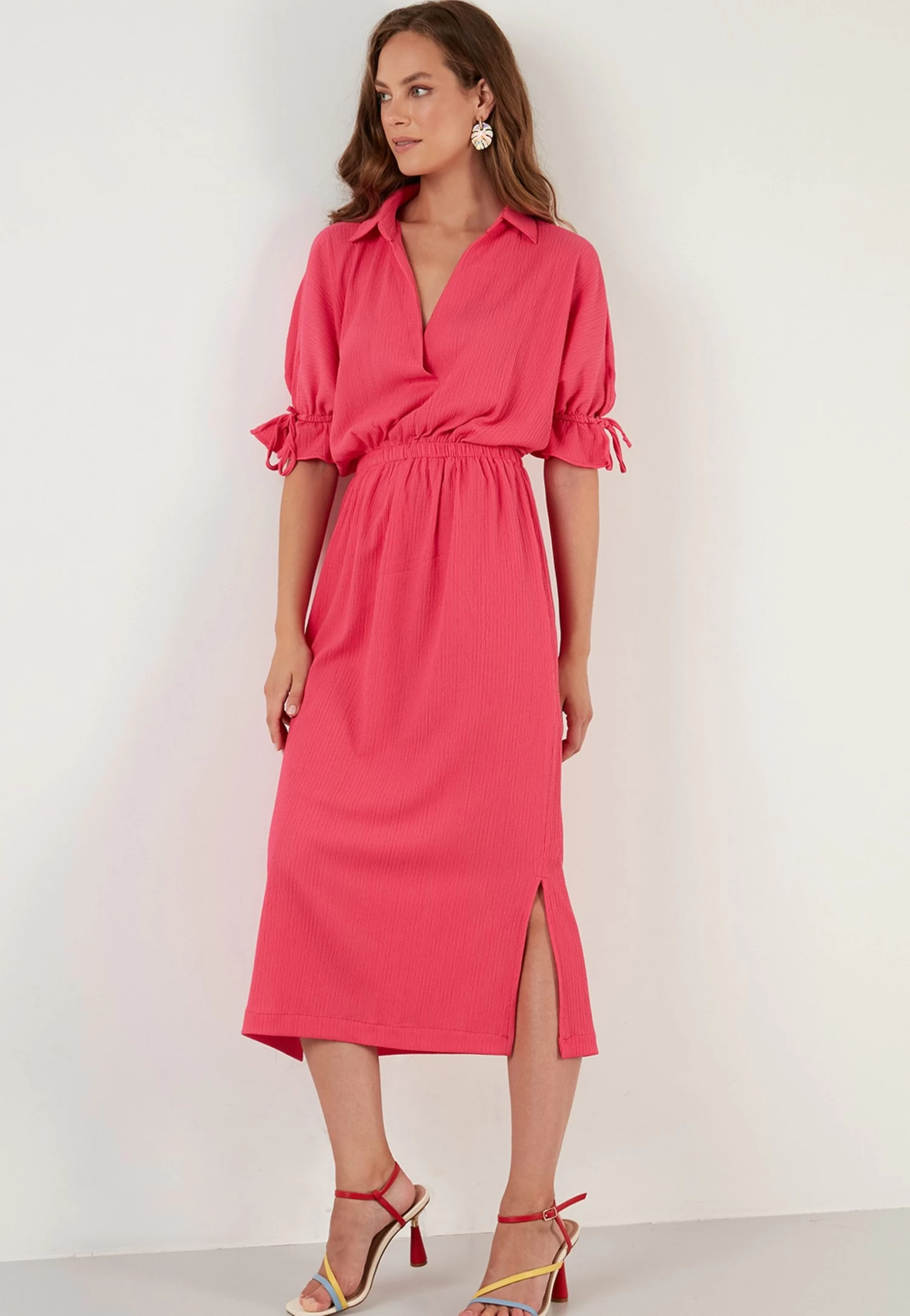 LELA Regular Fit - Blousejurk - Fuchsia 2 LELA Regular Fit - Blousejurk - Fuchsia - Afbeelding 2