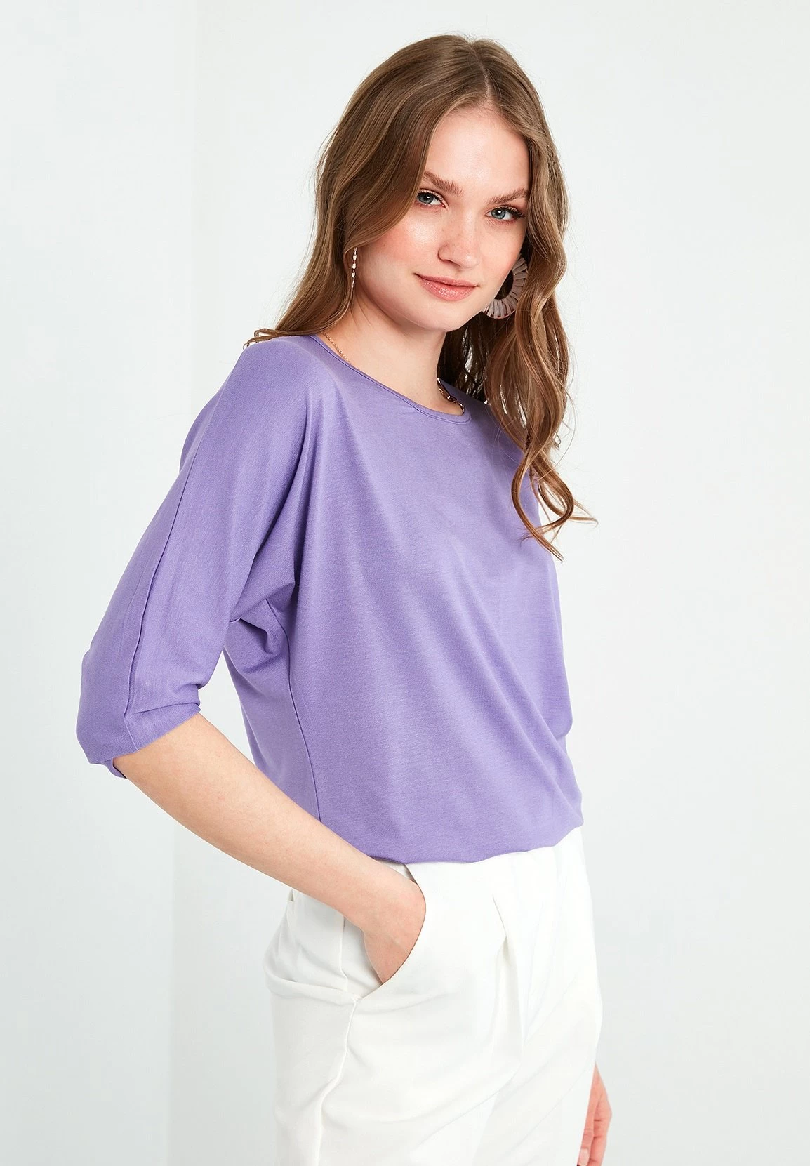 LELA Crew Neck- Longsleeve - Lilac 1 LELA Crew Neck- Longsleeve - Lilac