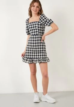 LELA Slim Fit - Jurk - Navy Blue -LELA 765bdec2e7f6471c9534ed4457b464d6