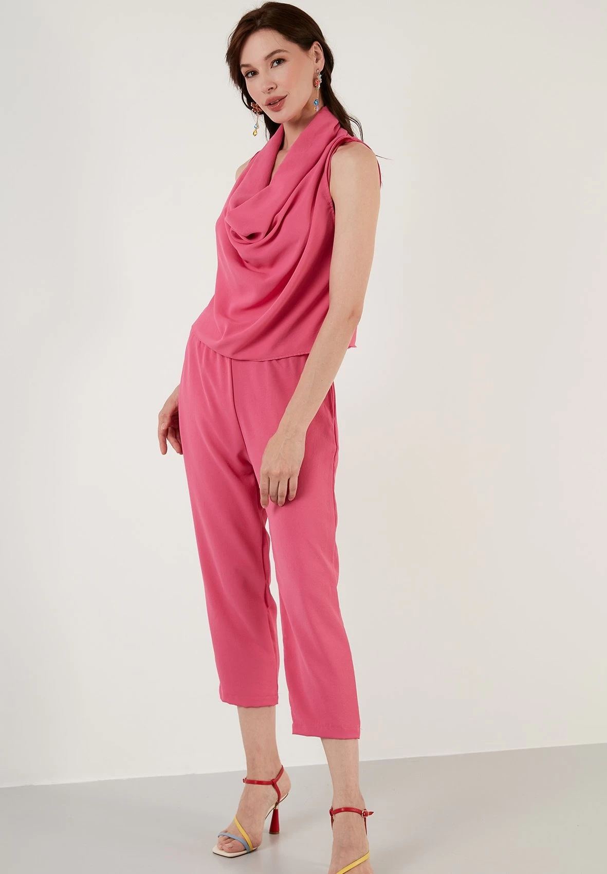 LELA Two Piece Set - Regular Fit - Broek - Fuchsia 1 LELA Two Piece Set - Regular Fit - Broek - Fuchsia