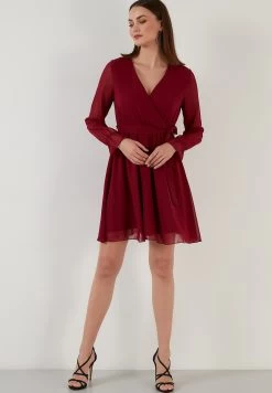 LELA Mini- Jurk - Bordeaux -LELA 776ce81242674f5a9b2063d5c895182f