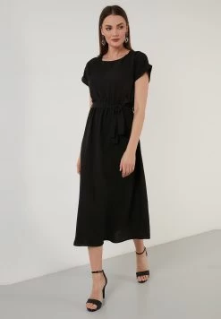 LELA Regular Fit - Jurk - Black