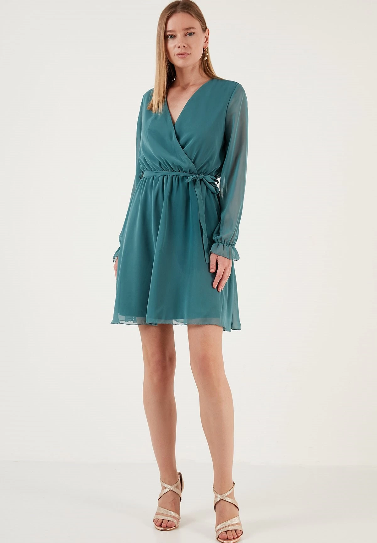 LELA Mini- Jurk - Mint 2 LELA Mini- Jurk - Mint - Afbeelding 2