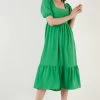 LELA Regular Fit - Jurk - Green