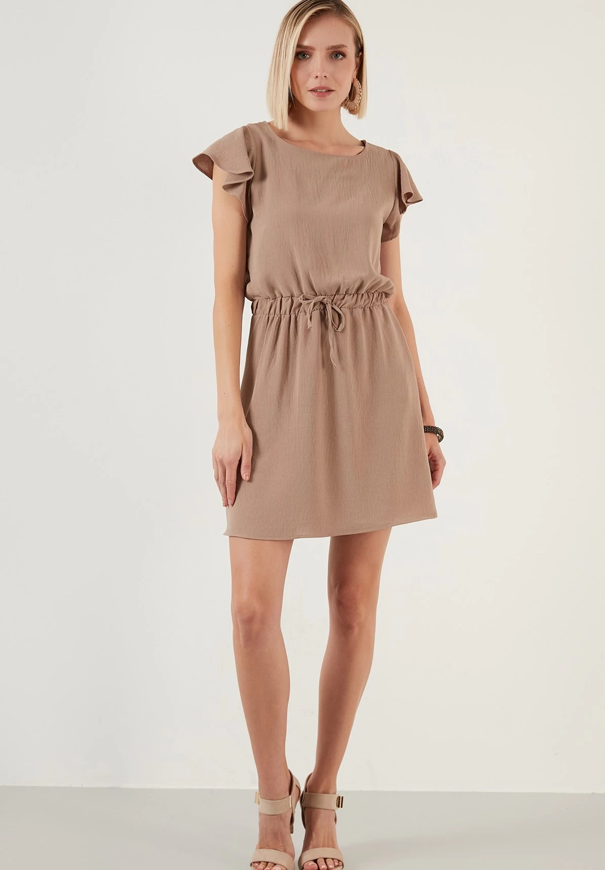 LELA Regular Fit - Jurk - Light Brown 2 LELA Regular Fit - Jurk - Light Brown - Afbeelding 2