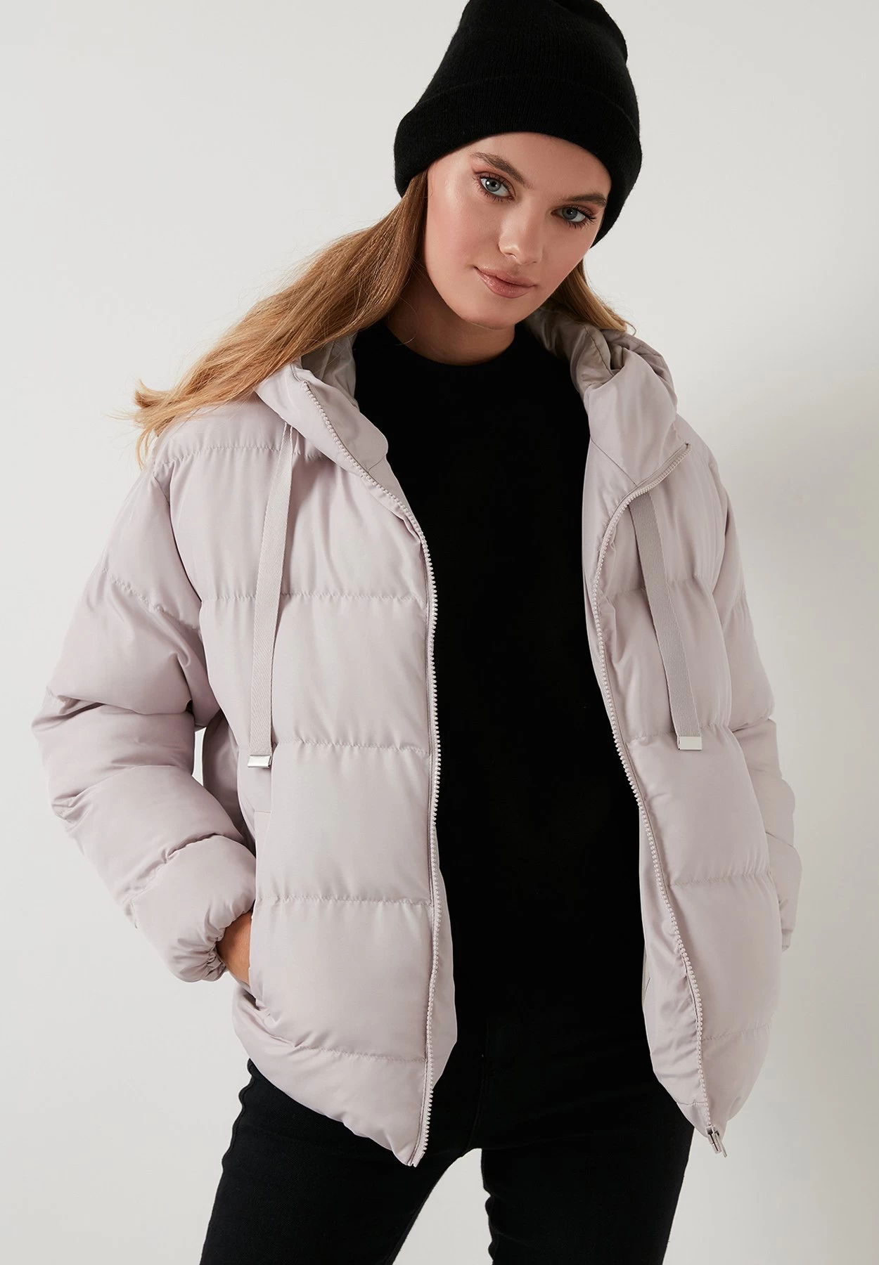 LELA Regular Fit - Winterjas - Stone Colored 3 LELA Regular Fit - Winterjas - Stone Colored - Afbeelding 3