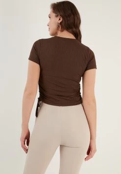 LELA Slim Fit - Blouse - Brown -LELA 7f071bf70b6f43b0ae83793acb11532f
