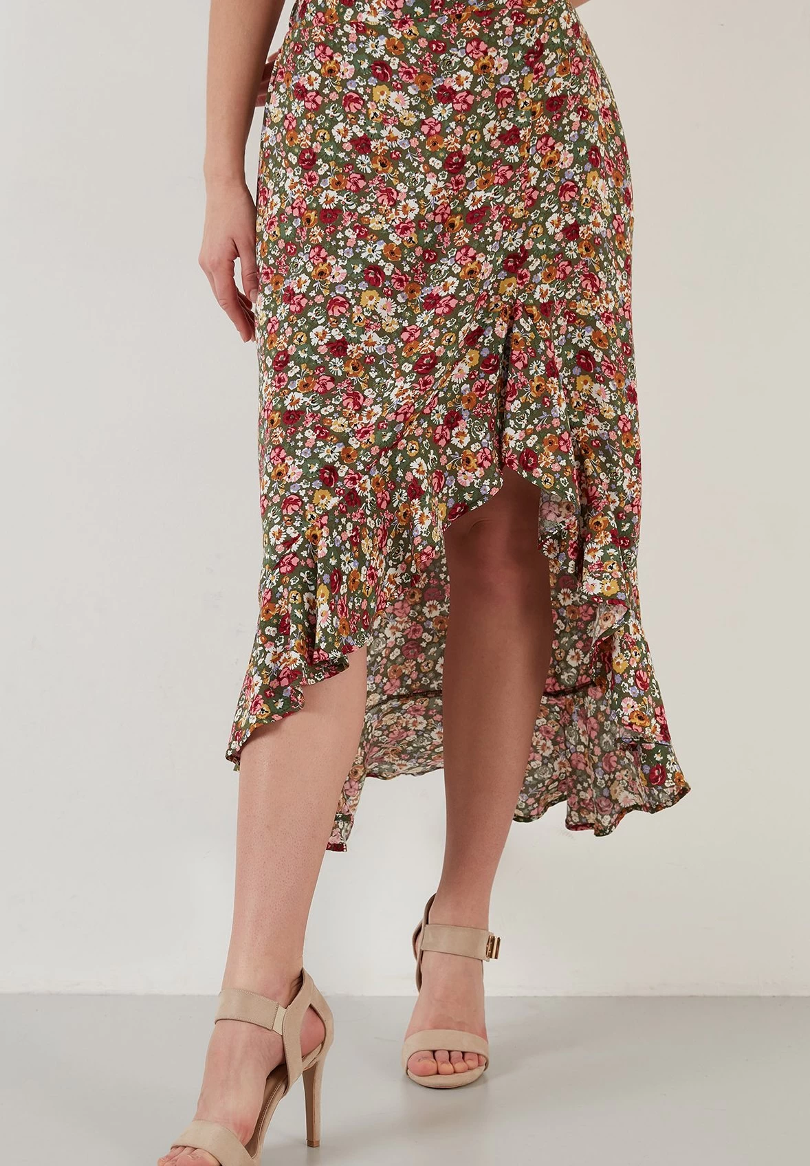 LELA Regular Fit - A-Lijn Rok - Green 3 LELA Regular Fit - A-Lijn Rok - Green - Afbeelding 3