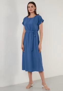 LELA Regular Fit - Jurk - Indigo -LELA 80d9c72cfaf74e3ba95ab9bb618d9732