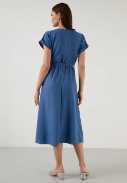 LELA Regular Fit - Jurk - Indigo -LELA 8201bd64857c46c7bce85e96129139b5