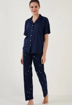 LELA Set Regular Fit - Pyjama - Dark Blue