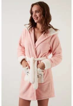 LELA Regular Fit - Badjas - Salmon -LELA 82f32f66659d4fdaa5952a1d64ce2ddf