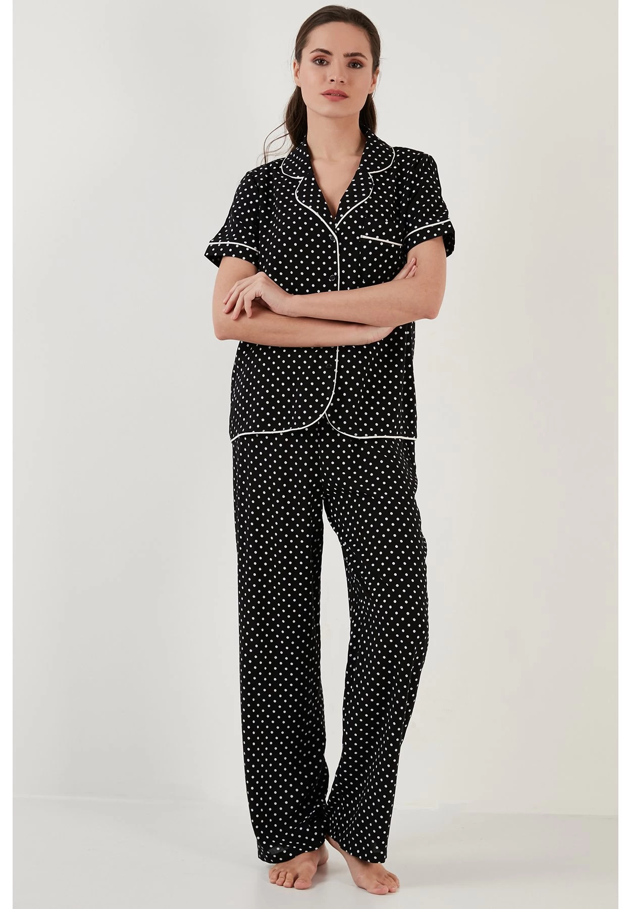 LELA Regular Fit Set - Pyjama - Black 1 LELA Regular Fit Set - Pyjama - Black