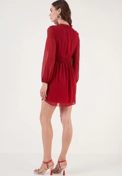 LELA Regular Fit - Jurk - Red 6 LELA Regular Fit - Jurk - Red -LELA 862dd4c856114c4fbeb586acdc278cbc