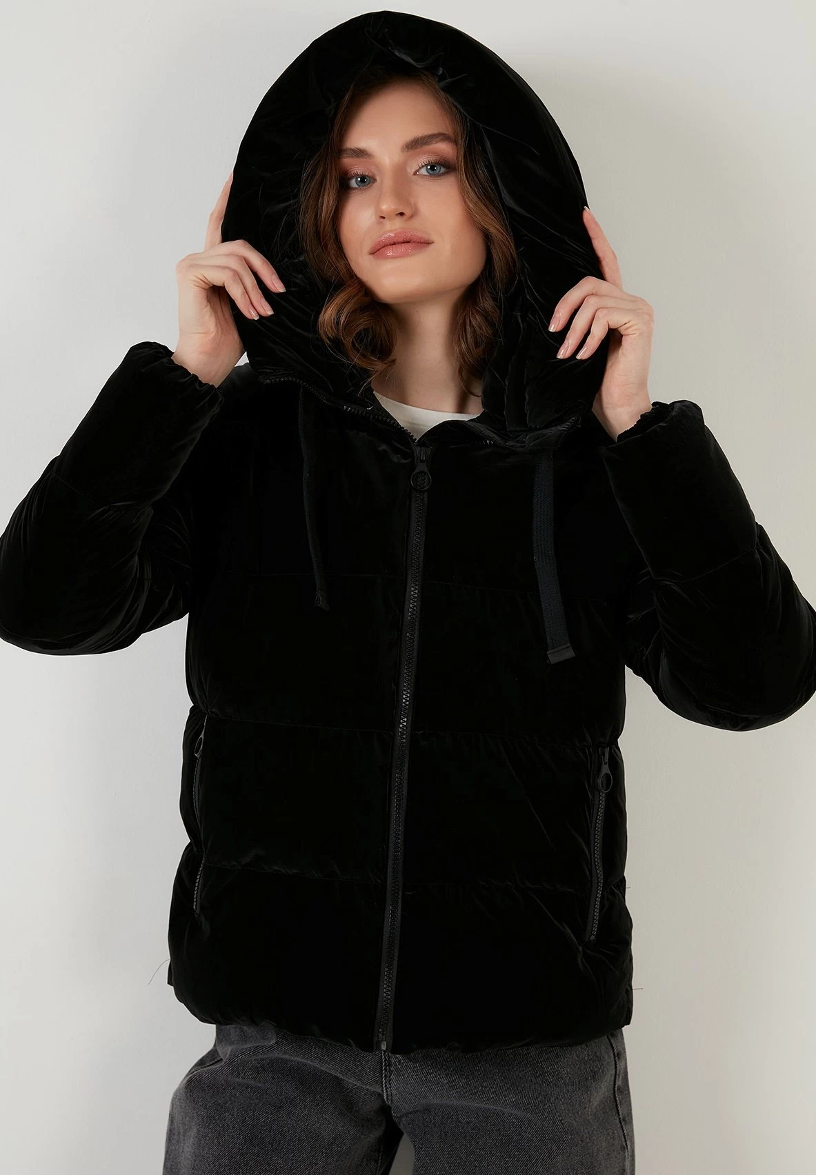 Lela Hooded Puffer Flame - Winterjas - Black 4 Lela Hooded Puffer Flame - Winterjas - Black - Afbeelding 4