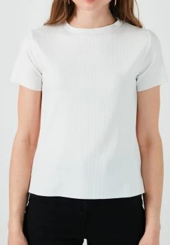 LELA Regular Fit - T-Shirt Print - Ecru -LELA 87af1e972b0b4ec79e6e94f9e64cd96f