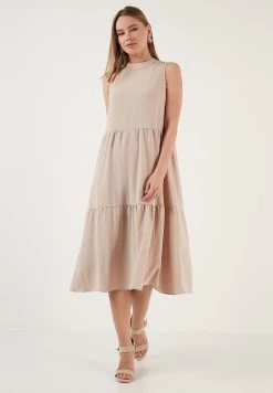 LELA Regular Fit - Jurk - Stone