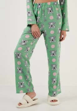 LELA Regular Fit - Pyjama - Green -LELA 8b32bf7816da41bf9fcc38fcdb27c614