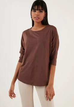 LELA Crew Neck- Longsleeve - Brown