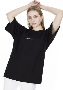 LELA Loose Fit - T-Shirt Print - Black