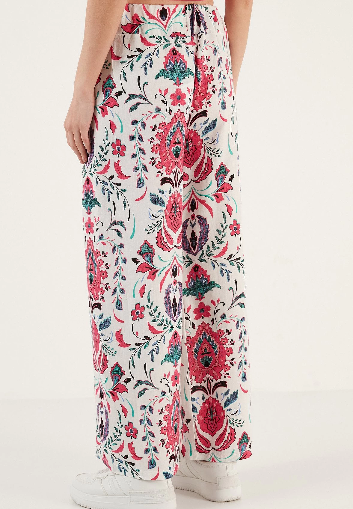 LELA Broek - White/Fuchsia 3 LELA Broek - White/Fuchsia - Afbeelding 3