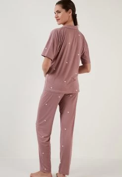 LELA Set Regular Fit - Pyjama - Dusty Rose -LELA 9203d9927e744d428af3ab2c6858fd59