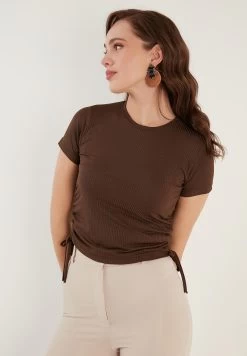 LELA Slim Fit - Blouse - Brown -LELA 95d5c02dd94343798aca89ab3012f3a4
