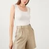 LELA Slim Fit - Top - Ecru